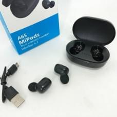 Бездротові міні навушники з мікрофоном TWS MiPods A6S, Бездротові навушники QM-702 сенсорні ігрові