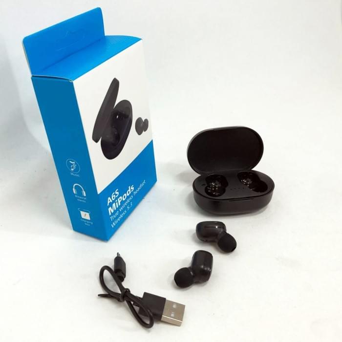 Бездротові міні навушники з мікрофоном TWS MiPods A6S, Бездротові навушники QM-702 сенсорні ігрові