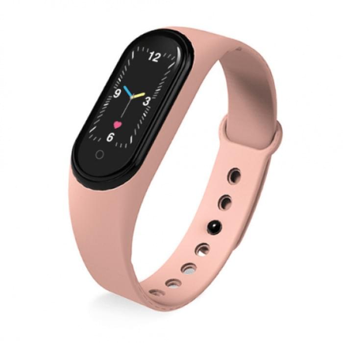 Смарт браслет M5 Smart Bracelet Фітнес трекер Watch Bluetooth. EN-124 Колір рожевий