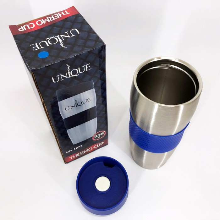 Термос металевий UNIQUE UN-1072 0.38 л, Термос з нержавіючої сталі у вигляді пляшки UX-24