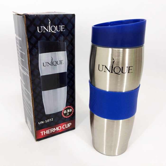 Термос металевий UNIQUE UN-1072 0.38 л, Термос з нержавіючої сталі у вигляді пляшки UX-24
