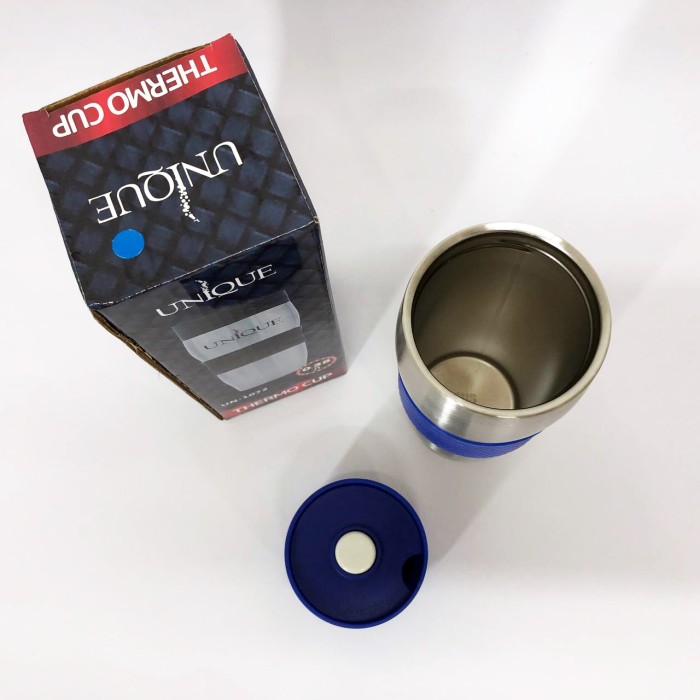 Термос металевий UNIQUE UN-1072 0.38 л, Термос з нержавіючої сталі у вигляді пляшки UX-24