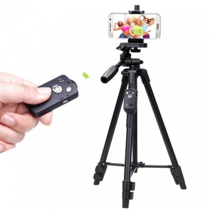 Студійна стійка штатив настільна TRIPOD 3388 + пульт, Штатив маленький, Тринога для камери MC-47