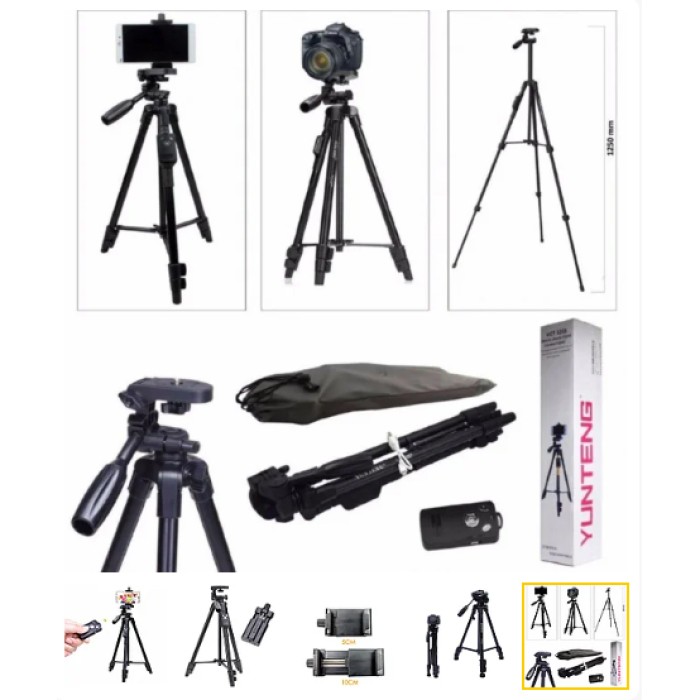 Студійна стійка штатив настільна TRIPOD 3388 + пульт, Тринога для камери, Стійка ML-566 для софтбокса