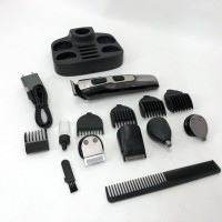 Машинка для стрижки волосся з професійними ножами GEMEI, Тример з насадками різної довжини XZ-10