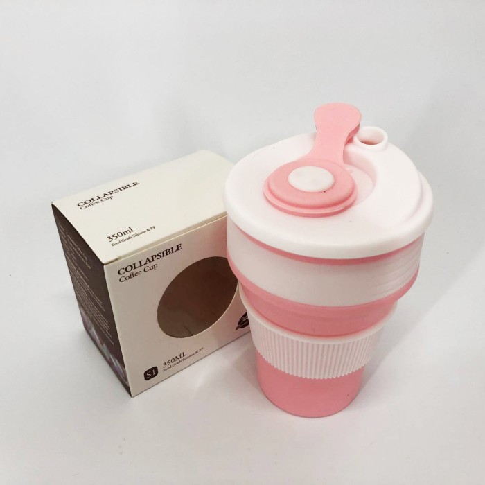 Кемпінговий кухоль складаний, Термо чашка в машину, Складна силіконова чашка туристична ZR-87