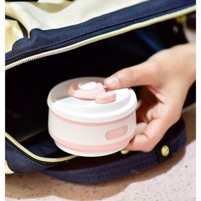 Кемпінговий кухоль складаний, Термо чашка в машину, Складна силіконова чашка туристична ZR-87