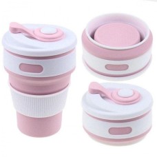 Складана склянка для туристичних походів 350 мл, Складна чашка, Силіконові чашки, Гуртки для подорожей NP-65