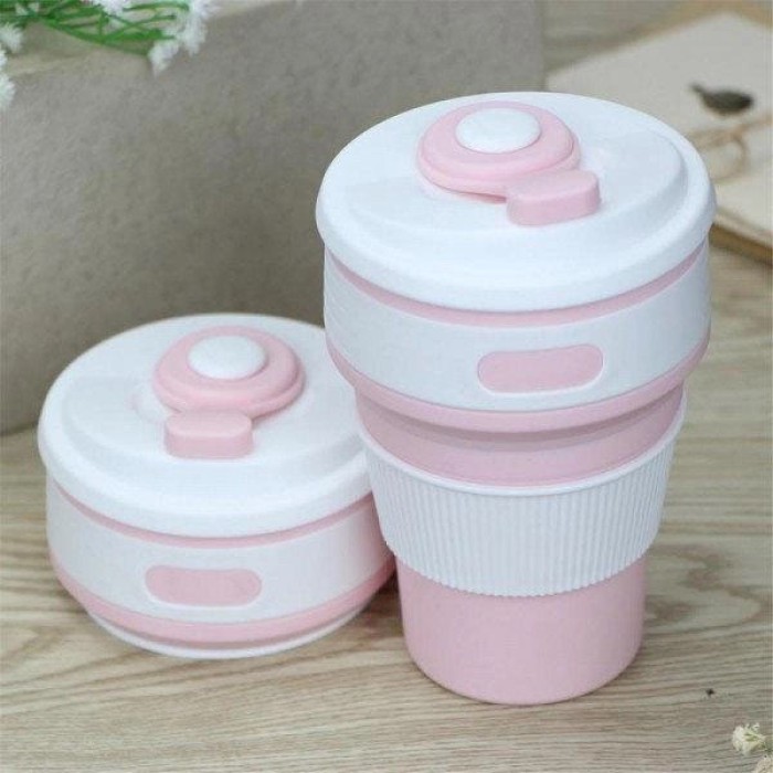 Складана склянка для туристичних походів 350 мл, Складна чашка, Силіконові чашки, Гуртки для подорожей NP-65