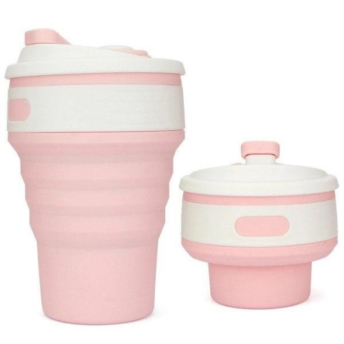 Складана склянка для туристичних походів 350 мл, Складна чашка, Силіконові чашки, Гуртки для подорожей NP-65