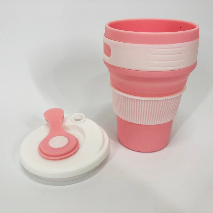 Кемпінговий кухоль складаний, Термо чашка в машину, Складна силіконова чашка туристична ZR-87