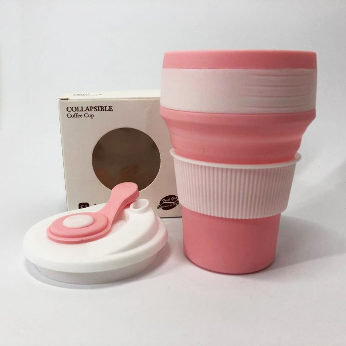 Кемпінговий кухоль складаний, Термо чашка в машину, Складна силіконова чашка туристична ZR-87