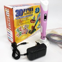 Зручна 3d ручка 3D ручка Smart 3D Pen 2 розовая, 3D-ручка, 3d ручка на акумуляторі, Популярна NO-180 3d ручка