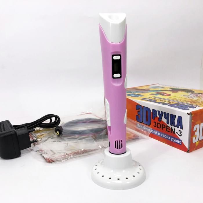 Зручна 3d ручка 3D ручка Smart 3D Pen 2 розовая, 3D-ручка, 3d ручка на акумуляторі, Популярна NO-180 3d ручка