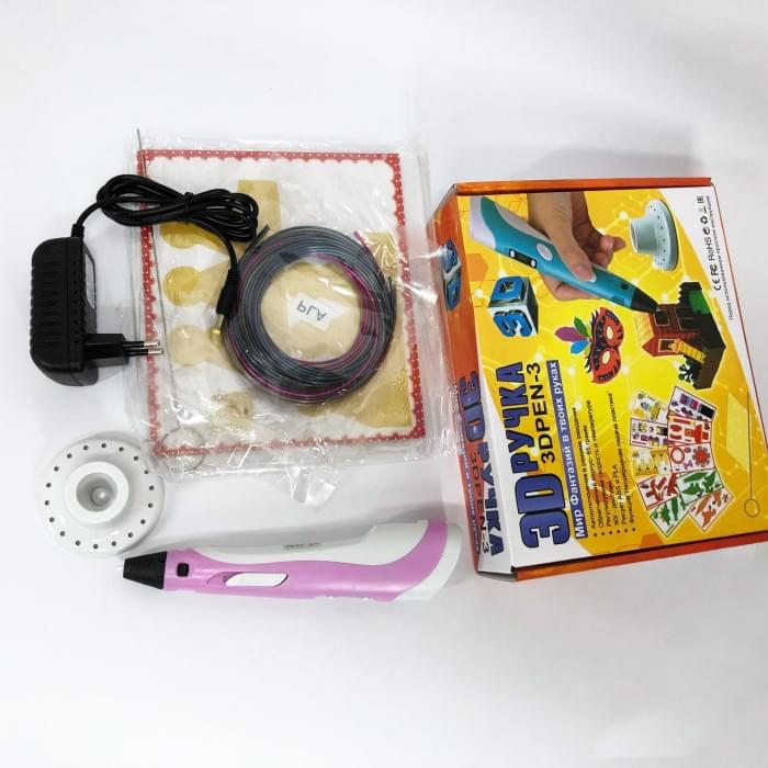 Зручна 3d ручка 3D ручка Smart 3D Pen 2 розовая, 3D-ручка, 3d ручка на акумуляторі, Популярна NO-180 3d ручка