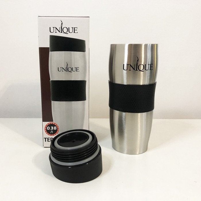 Хороший якісний термос UNIQUE UN-1072 0.38 л, Питний термос Класичний для чаю та кави KD-93