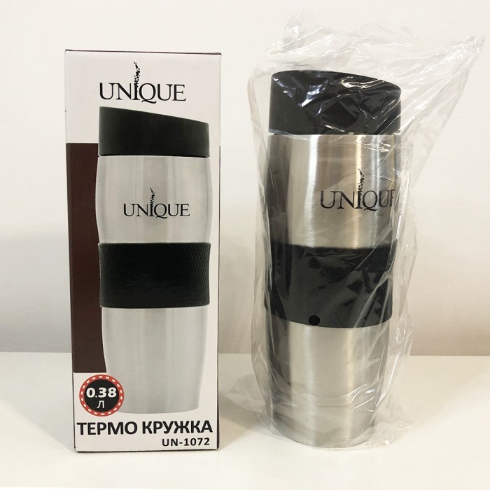 Хороший якісний термос UNIQUE UN-1072 0.38 л, Питний термос Класичний для чаю та кави KD-93