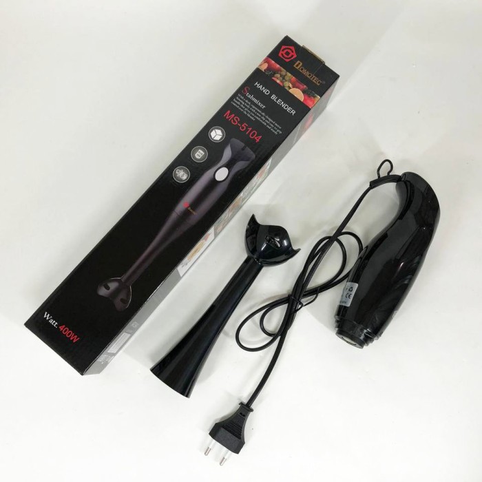 Кухонний комбайн для дачі DOMOTEC MS-5104 400 Вт, Занурювальний блендер для овочів ZF-56