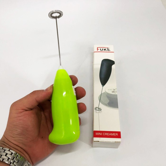 Міксер для вершків-капучинатор FUKE Mini Creamer для збивання молока, вершків. Колір: зелений XA-17
