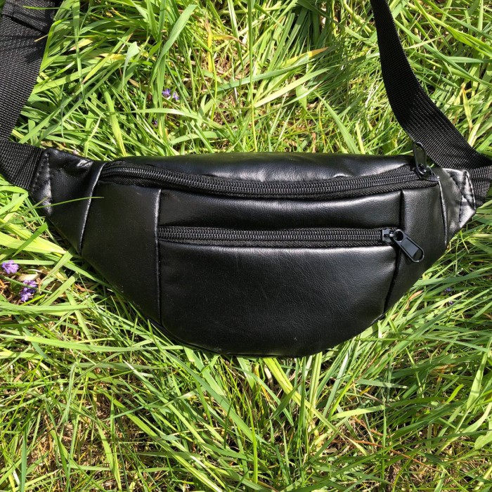 Сумка-бананка з додатковою кишенею, Бананка на блискавці, Повсякденна чоловіча сумка на груди CY-85