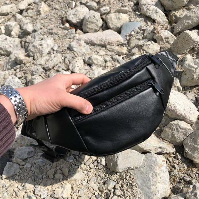 Фірмова чоловіча сумка бананка, Бананка із застібкою, Сумка бананка наплічна Чоловіча надійна IL-88