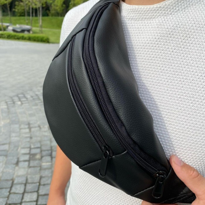 Сумка-бананка з додатковою кишенею, Бананка на блискавці, Повсякденна чоловіча сумка на груди CY-85