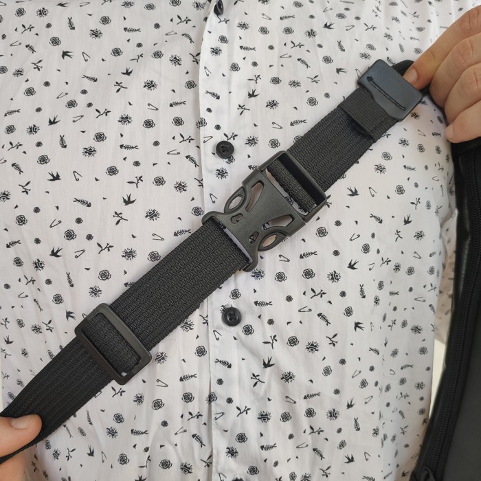 Сумка-бананка з додатковою кишенею, Бананка на блискавці, Повсякденна чоловіча сумка на груди CY-85