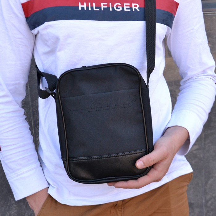 Сумка месенджер слінг, Міська сумка-месенджер, Чоловіча стьобана сумка через плече MX-12