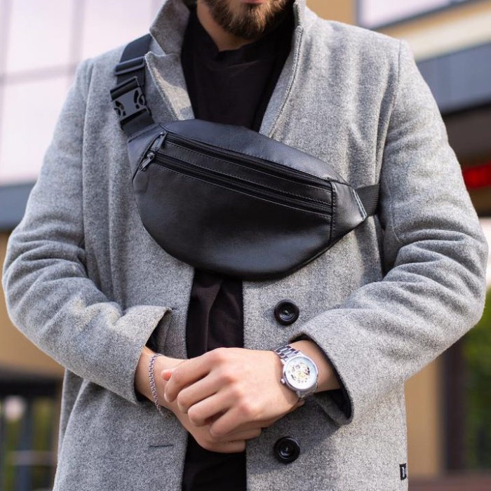 Бананка чоловіча поясна бананка, Чоловіча для щоденного носіння Стильна поясна сумка для міста JW-63