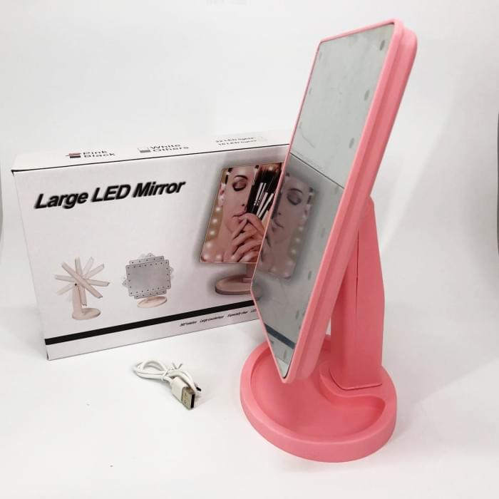 Дзеркало для макіяжу magic makeup mirror 16 LED, Зірка ma ror, макіяж, Дзеркало з DA-888 LED підсвіткою