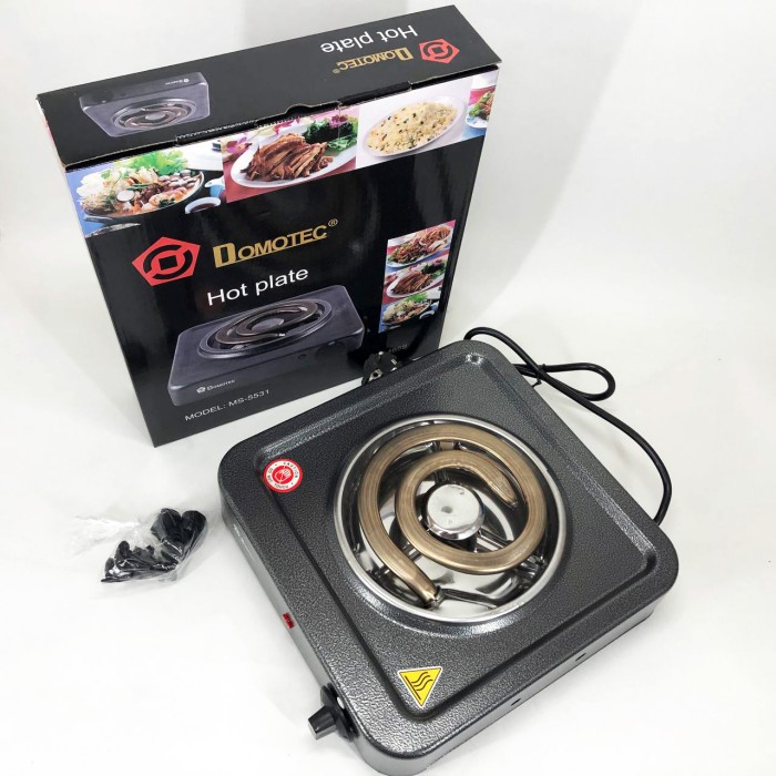 Електро електроплити Domotec MS-5531 1000 Вт, Плита переносна для дому, Електричні плити кухонні HK-82