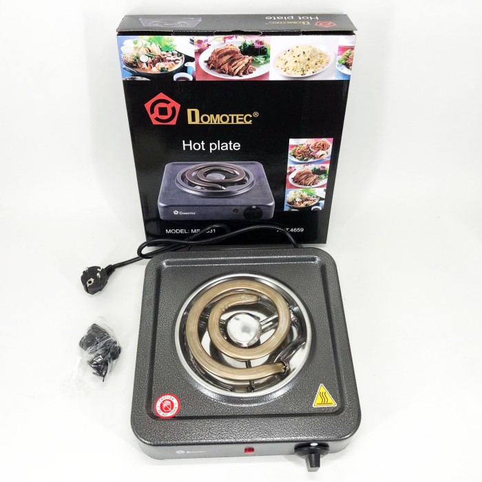 Електро електроплити Domotec MS-5531 1000 Вт, Плита переносна для дому, Електричні плити кухонні HK-82
