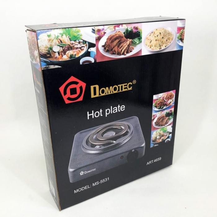Портативна плита для готування Domotec MS-5531 1000 Вт, Плита XW-480 настільна емальована