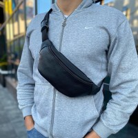 Чоловіча бананка на пояс на груди, Бананка для телефону, Бананка з відділеннями чорна унісекс ZY-75