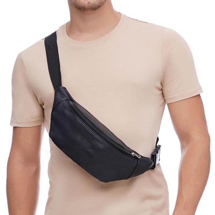 Сумка-бананка для роботи, Зручна сумка-бананка для подорожей, Чоловіча бананка через плече LN-34