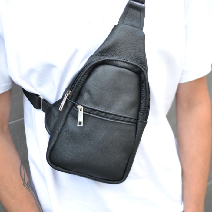 Сумка крос-боді середньої жорсткості, Чоловіча міська сумка крос-боді чоловіча легка через плече YX-72