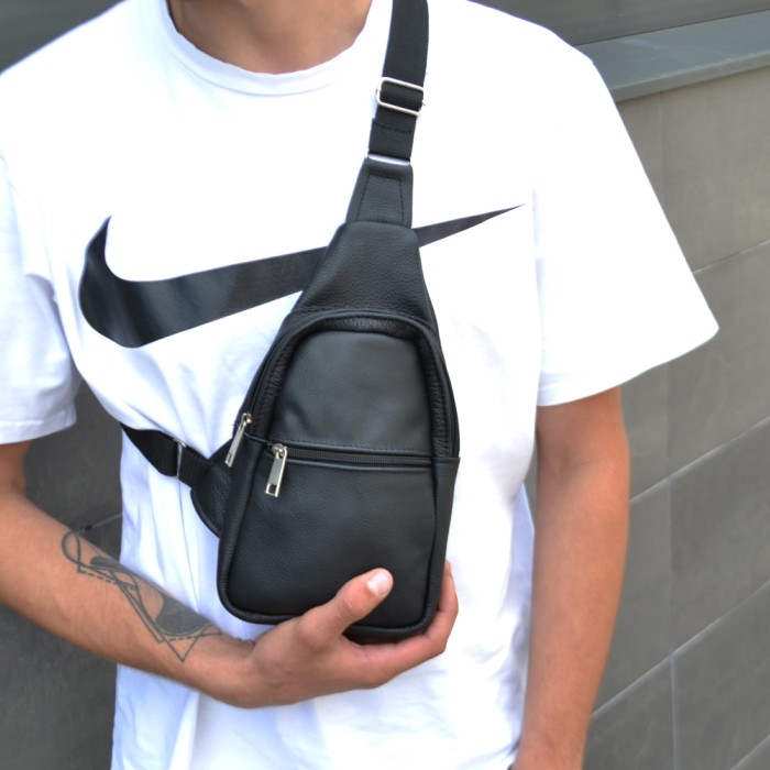 Сумка крос-боді середньої жорсткості, Чоловіча міська сумка крос-боді чоловіча легка через плече YX-72