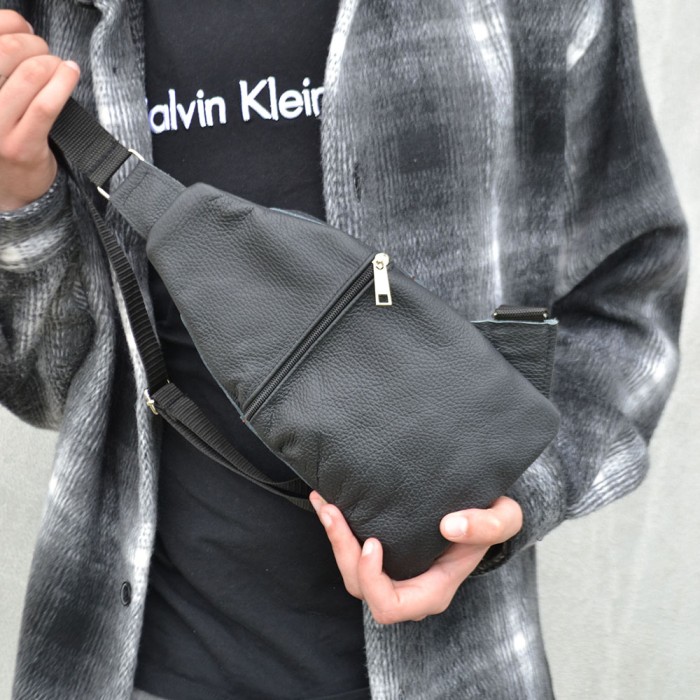 Сумка крос-боді середньої жорсткості, Чоловіча міська сумка крос-боді чоловіча легка через плече YX-72