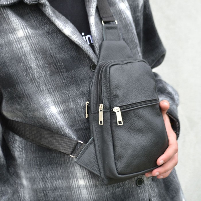 Сумка крос-боді середньої жорсткості, Чоловіча міська сумка крос-боді чоловіча легка через плече YX-72