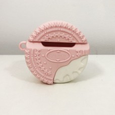 Чохол AirPods печиво. Колір рожевий EX-83