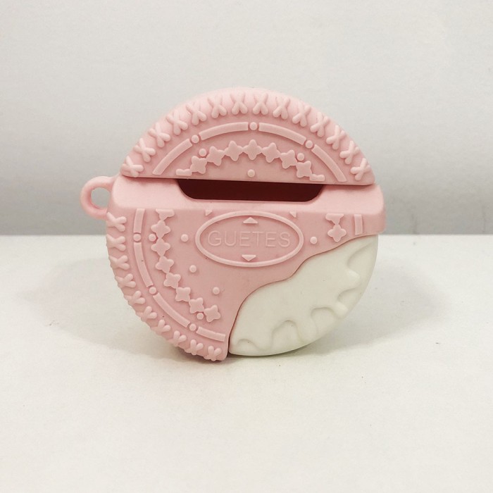 Чохол AirPods печиво. Колір рожевий WZ-12