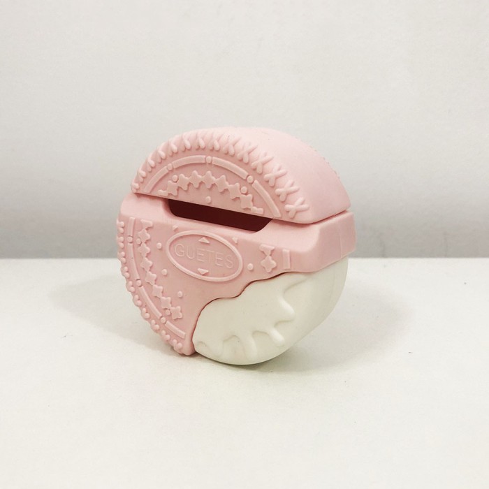 Чохол AirPods печиво. Колір рожевий AJ-42
