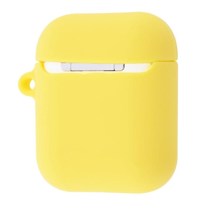 Чохол для AirPods силіконовий з PJ-521 метеликом жовтий