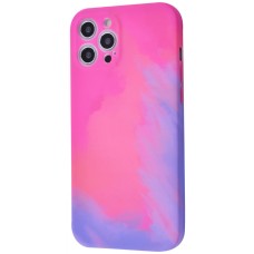 Чохол для Apple Iphone 12 Pro Max рожево-фіолетовий градієнт NW-93