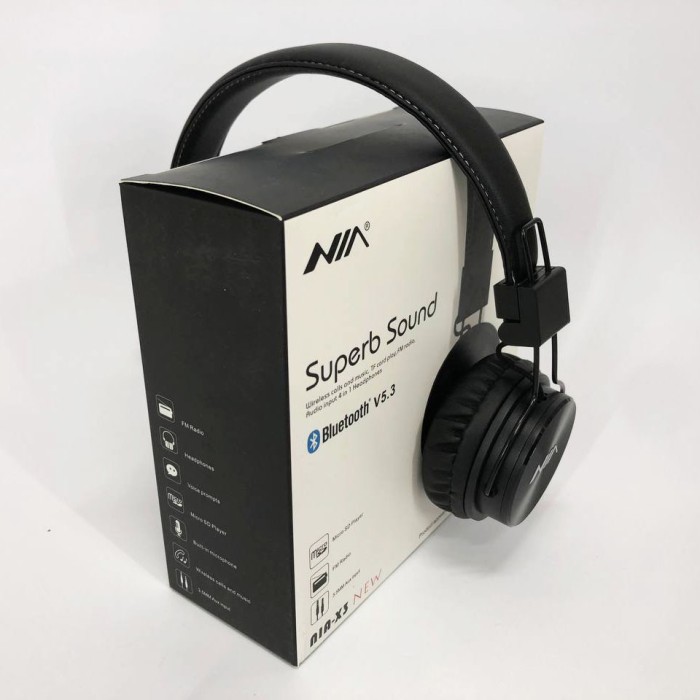 Бездротові навушники з вмонтованим мікрофоном NIA, Блютуз гарнітури, Навушники для музики BJ-76