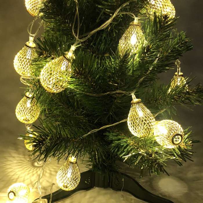 Новорічні прикраси гірлянди 20 шт 2 м, Світлодіо, Гірлянда лампочна, Світлодіодна гірлянда конус BQ-75