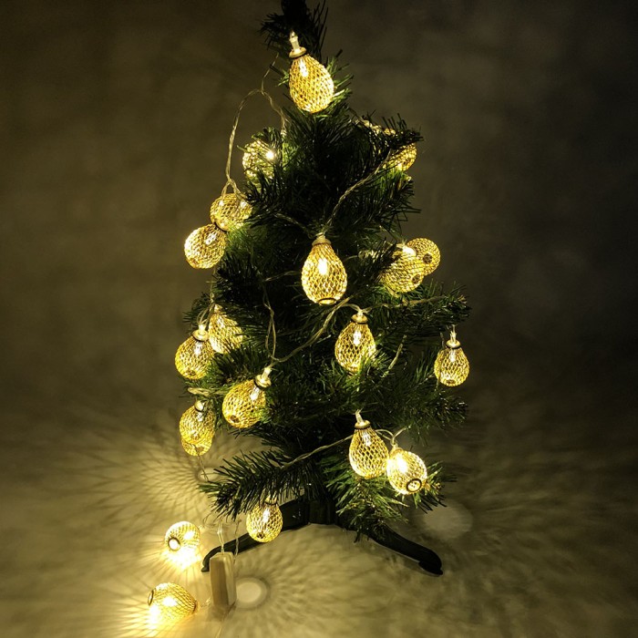 Новорічні прикраси гірлянди 20 шт 2 м, Світлодіо, Гірлянда лампочна, Світлодіодна гірлянда конус BQ-75