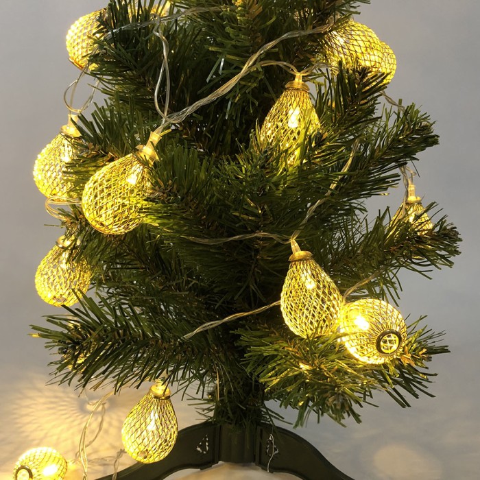 Новорічні прикраси гірлянди 20 шт 2 м, Світлодіо, Гірлянда лампочна, Світлодіодна гірлянда конус BQ-75