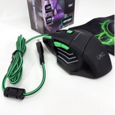 Мишка провідна ігрова UKC 6967 з килимком HI-75