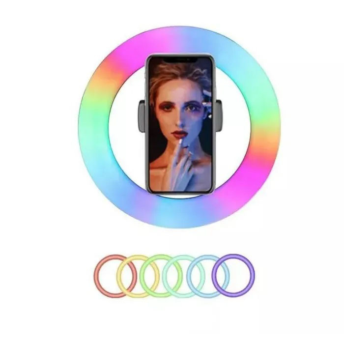 Кільцева лампа з налаштуванням квітів RGB, Кільцеве світло, Льод лампа для селфі, Кільцеве освітлення SY-79